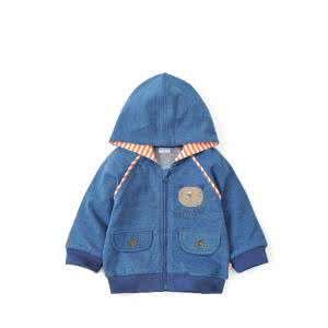 宝宝连帽外套编织图解 宝宝连帽小外套