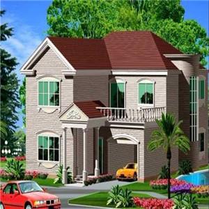 农村花园小洋房别墅 农村花园小洋房别墅 花园式农村一层别墅，施工全过程！