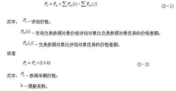 二手车估价公式 二手车评估公式 二手车估价公式