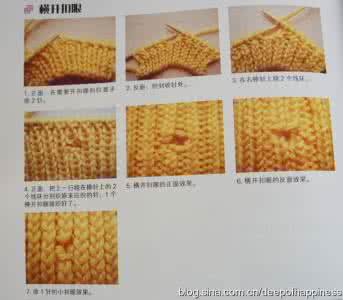 扣眼的几种织法 扣眼的织法