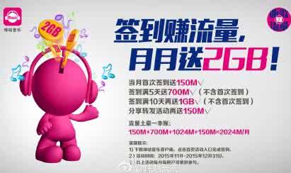 咪咕音乐免流量吗 咪咕音乐签到送流量多久有效