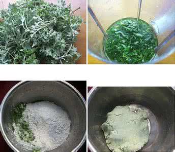 艾草汤圆 艾草黑芝麻汤圆