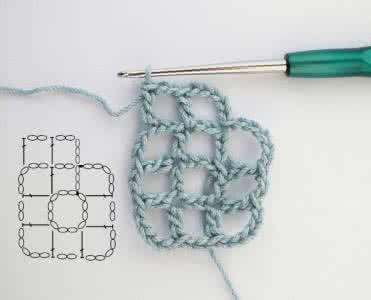 钩针编织基础入门图解 基础方片的钩织方法图解