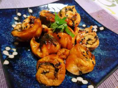 烹调上菜美味 上菜了——美味幸福卷起来 紫苏鸡肉照烧卷