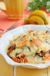 蘑菇焗饭 适合单身贵族的幸福单点    火腿菌菇焗饭