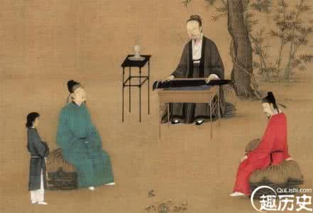 赵佶 听琴图 宋徽宗赵佶的《听琴图》上的三个人都是谁？