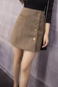 半身包臀迷你短裙图片 【棒针】半身包臀短裙