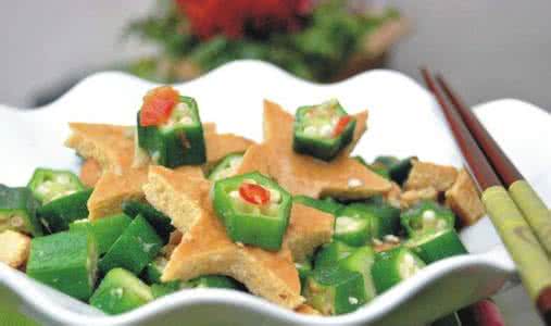 豆干的做法大全素炒 秋葵炒豆干 豆干炒秋葵的做法