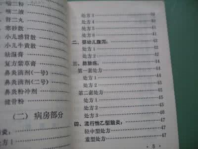 临床各科常用药处方集 儿科常用药物处方整理