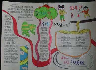 手抄报大全简单又漂亮 简单又漂亮的民风民俗手抄报图片大全