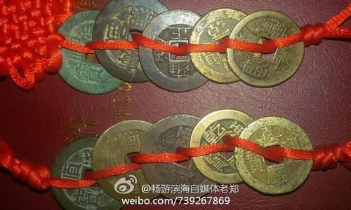 五帝钱挂门上图片大全 在門邊上挂五帝錢有什麽作用