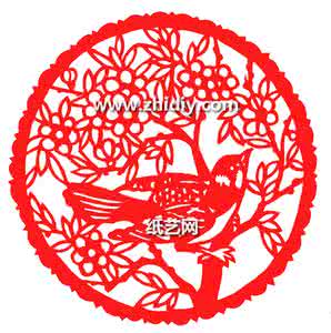 窗花剪纸图案大全 窗花剪纸图案大全之喜上眉梢窗花剪纸教程提示