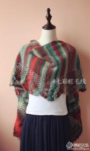 塞墨勒披肩钩针图解 钩针披肩  香格里拉- 我的塞墨勒披肩
