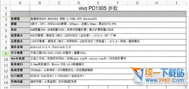 vivo y928 vivo y928参数配置详情