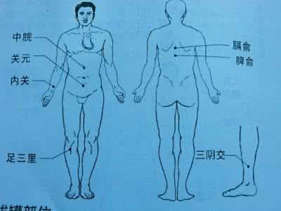 中医保健五大要穴是膻中、三阴交、足三里、涌泉、关元