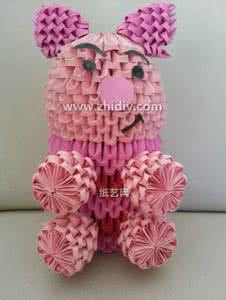 小猪折纸 折纸猪儿童手工折纸小猪制作教程