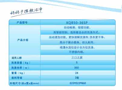 洗衣机分类及特点 不同洗衣机的工作特点介绍