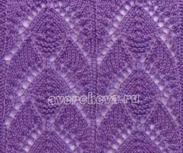 棒针镂空图案 棒针模式----两款镂空图案