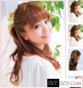 日系头发 教你如何自己扎头发 打造日系OL美眉优雅知性发型