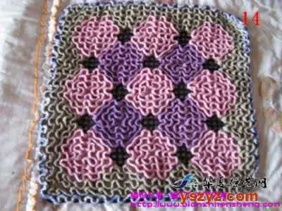 毛线钩织坐垫花样图解 【新提醒】毛线坐垫的钩织过程