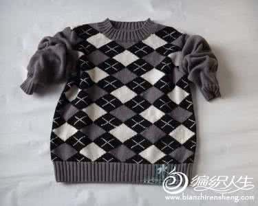 毛衣提花的几种织法sp 国外的几款提花美衣织法图解