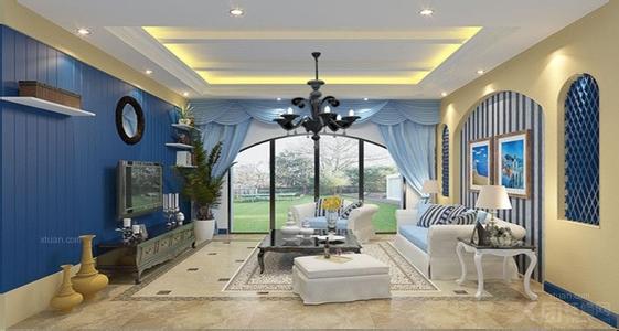 地中海风格客厅效果图 大户型新时尚 打造地中海风格客厅装修效果图