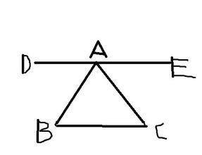 三角形的内角和ppt 三角形的内角和 如图，直线DE经过点A，DE∥BC，∠B=44°，∠C=57°．（1）∠DAB等于多少度？为什么？