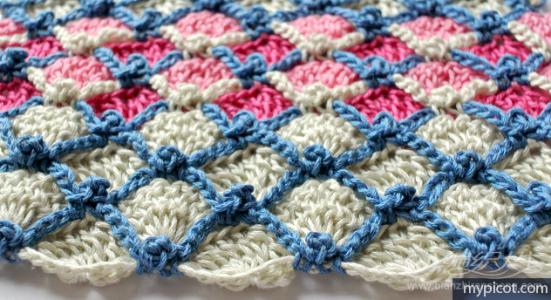 国外钩针鱼鳞花裙 钩针模式----“鱼鳞”教程及实例