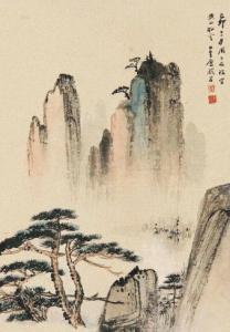 张大千泼墨山水画 张大千山水画 爲藝 | 張大千山水五十軸