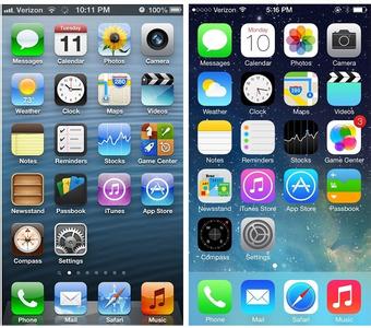 ios7什么时候更新 ios7有什么不同