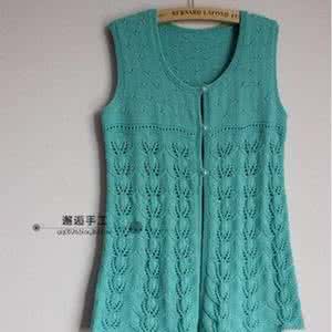 棒针编织宝宝开衫背心 棒针开背心----“任时光匆匆流去”