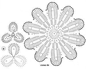 爱尔兰钩针拼花衣 （俄罗斯钩针—爱尔兰拼花衣模式图解）Вязание: топ и юбка крючком. Обсуждение на LiveInternet