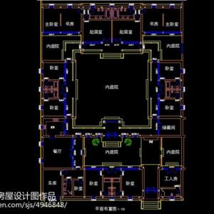 农村四合院设计图纸 三进四合院 一层四合院图纸三进四合院别墅设计别墅设计图纸农村仿古建筑图农村仿古建筑民居房