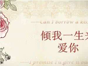 我愿意爱你一生一世 与你，愿用一生来爱
