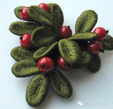 立体刺绣教程 超立体刺绣胸花,彰显女性之美~