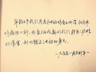 佳句赏析_'年轻时我们总是在开始时毫无所谓,在结束时痛彻心扉。而长大后成熟的我们可能避免了幼稚的伤害...