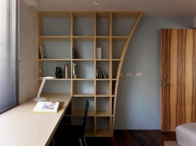 墙面书柜含书桌的设计 墙面书柜含书桌的设计 书柜设计的原则