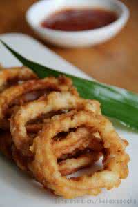 这个小吃让你吃上就停不了口——炸鱿鱼圈