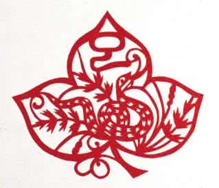 窗花剪纸图案大全 长寿蛇蛇年剪纸窗花图解教程与窗花图案