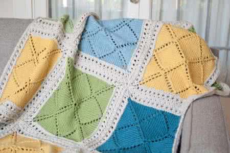 漂亮的钩针毯子图解 【钩针】沙发毯子