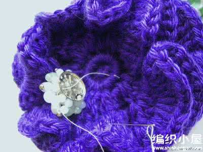 钩编立体花朵图解 半立体钩编----美丽的花朵