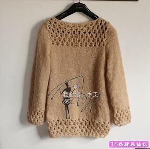 开襟毛背心的织法 女士半开襟翻领套衫织法图解