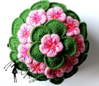 叶子花钩编的帽子 钩编的漂亮花和叶