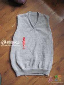 棒针编织圆形垫子方法 棒针编织基础----V形领和圆形领的织法