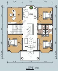 农村自建别墅预算 自建别墅预算 带堂屋的农村自建别墅12x13米(全图 预算)