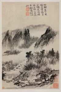 清代画家石涛 清代画家石涛 清代石涛 山水十二帧册