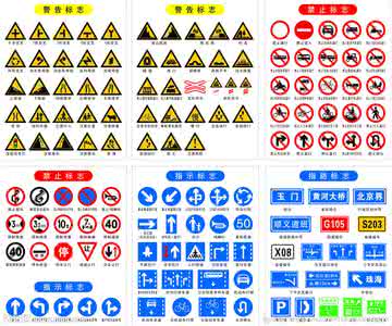 交通道路标识牌厂 道路交通标识图