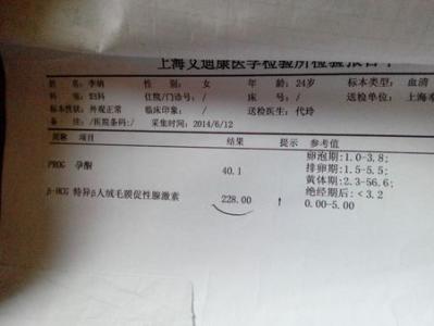 宫外孕hcg参考值 宫外孕查hcg怎么样？