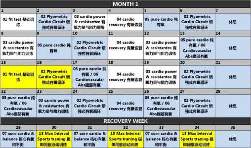 体育健身计划 体育健身计划 体育健身计划有哪些
