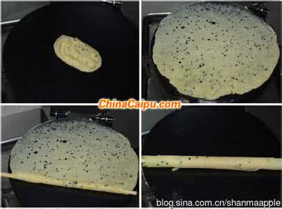 平底锅鸡蛋卷 【点心】平底锅版黑芝麻蛋卷
